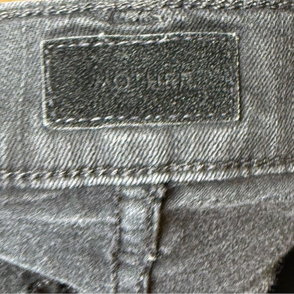 Mother Jeans Womens 25 Black Mid Rise Dazzler Ankle Not Guilty Straight Leg USA - Picture 9 of 13